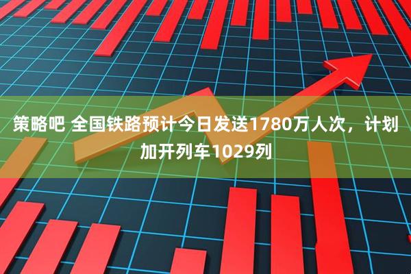 策略吧 全国铁路预计今日发送1780万人次，计划加开列车1029列