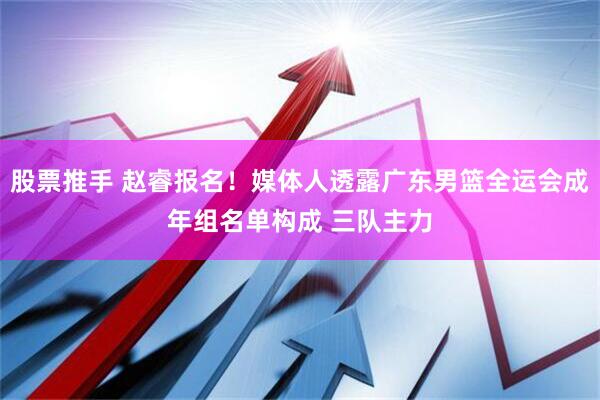 股票推手 赵睿报名！媒体人透露广东男篮全运会成年组名单构成 三队主力